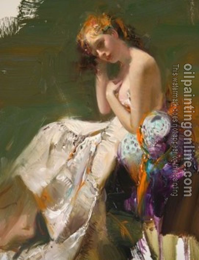 Pino Daeni - Impression oil painting.